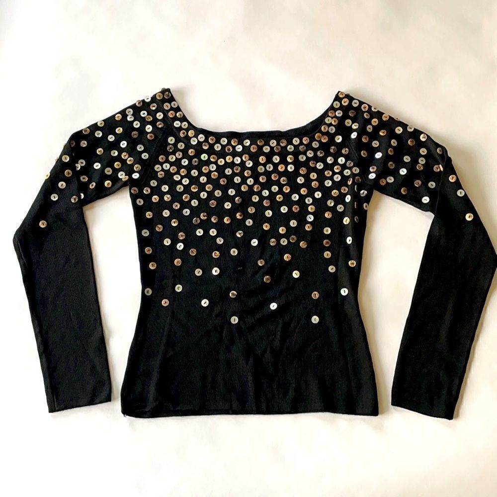 Button Covered Sweater- SUPER UNIQUE!